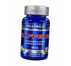 Кофеин в таблетках, Caffeine, Allmax Nutrition  100таб (11134005)
