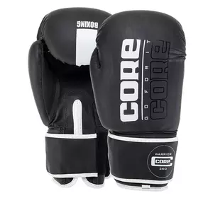 Перчатки боксерские BO-8540 Core  12oz Черно-серый (37568006)