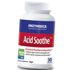 Пищеварительные ферменты от изжоги и кислотного дискомфорта, Acid Soothe, Enzymedica  30капс (69466015)