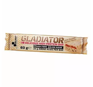 Протеиновый батончик с низким содержанием сахара, Gladiator, Olimp Nutrition  60г Белый шоколад-эспрессо (14283003)