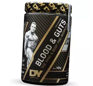 Предтренировочная добавка, Pre-Workout Blood and Guts, Dorian Yates Nutrition  380г Синяя ягода (11182002)