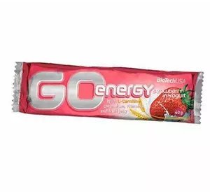 Батончик Энергетический, Go Energy Bar, BioTech (USA)  40г Клубничный йогурт (14084002)