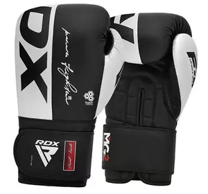 Боксерские перчатки RDX F4 RDX Inc  16oz Черно-белый (37260083)