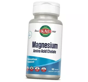 Магний Хелат с Витаминами, Magnesium Amino Acid Chelate, KAL  100таб (36424022)