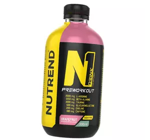 Энергетик перед тренировкой, N1 Drink, Nutrend  330мл Грейпфрут-эвкалипт (11119005)