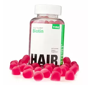 Жевательный Биотин для волос, Biotin, T-RQ  60таб Клубника (36535002)