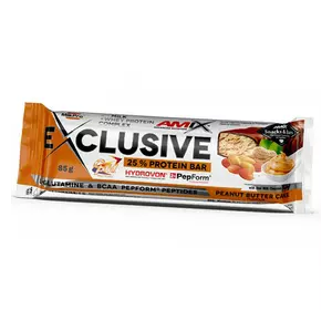 Протеиновый батончик, Exclusive Protein Bar, Amix Nutrition  85г Пирожное с арахисовым маслом (14135002)
