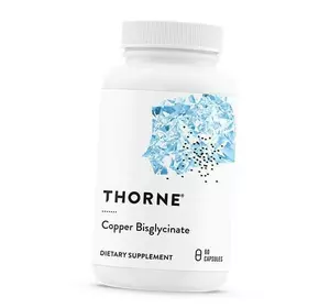 Бисглицинат Меди, Copper Bisglycinate, Thorne Research  60капс (36357010)