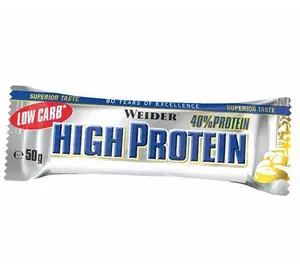 Батончик Протеиновый, Low Carb High Protein Bar, Weider  50г Карамель с арахисом (14089006)