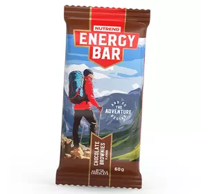Углеводный Батончик для энергии, Energy Bar, Nutrend  60г Шоколадное пирожное (14119023)