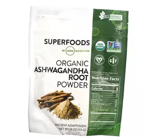 Органический порошок корня ашваганды, Organic Ashwagandha Root Powder, MRM  113г (71122001)