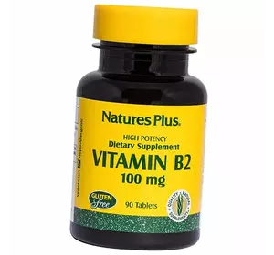 Рибофлавин, Vitamin B2 100, Nature's Plus  90таб (36375178)