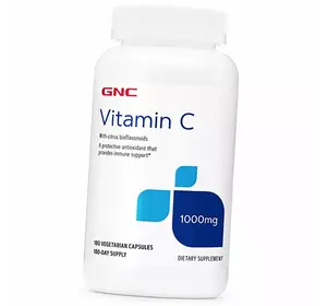 Витамин С и Цитрусовые Биофлавоноиды, Vitamin C 1000 Сaps, GNC  180вегкапс (36120086)