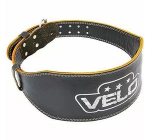 Пояс атлетический кожаный VL-6628  Velo  XL Черный (34241005)