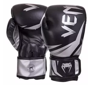 Перчатки боксерские Challenger 3.0 VN03525-128 Venum  14oz Черно-серебряный (37470007)
