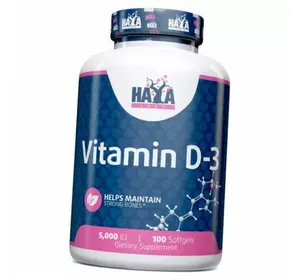 Витамин Д3, Vitamin D-3 5000, Haya  100гелкапс (36405062)