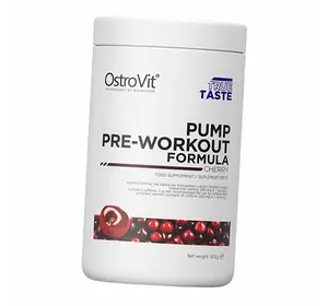 Предтренировочная добавка, Pump pre-workout formula, Ostrovit  500г Вишня (11250001)