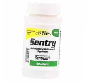Мультивитамины и мультиминералы, Sentry Adult Multivitamin & Multimineral, 21st Century  130таб (36440036)