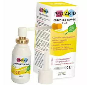 Спрей горло-нос для детей, Spray Nose-Throat, Pediakid  20мл (71505006)