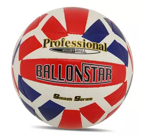 Мяч волейбольный VB-5063 Ballonstar  №5 Бело-красно-синий (57566162)