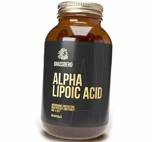 Альфа Липоевая кислота в капсулах, Alpha Lipoic Acid, Grassberg  60капс (70515001)