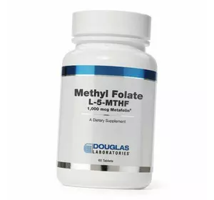 Фолат, метафолин, Methyl Folate L-5-MTHF, Douglas Laboratories  60таб (36414038)