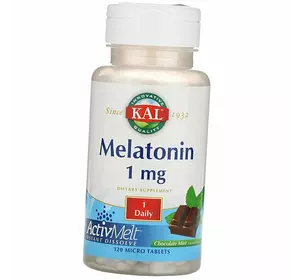 Мелатонин мгновенно растворимый, Melatonin 1 Instant Dissolve, KAL  120таб Шоколад с мятой (72424007)