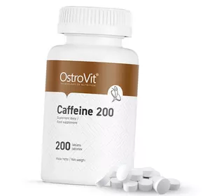 Кофеин таблетки, Caffeine 200, Ostrovit  200таб (11250003)