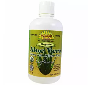 Органический Сок Алоэ Вера, Aloe Vera Juice With Micro Pulp, Dynamic Health  946мл Без вкуса (71504002)