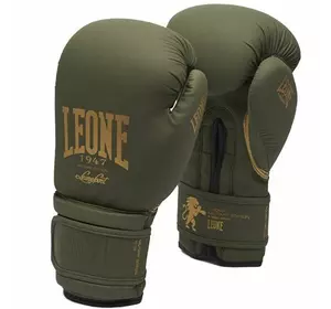 Боксерские перчатки Leone Mono Leone 1947  14oz Хаки (37333043)
