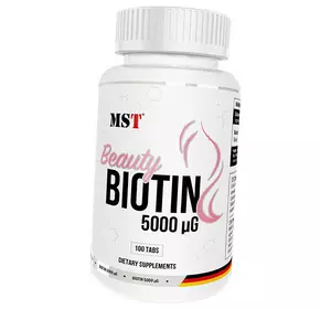 Биотин для волос, кожи и ногтей, Beauty Biotin 5000, MST  100таб (36288029)