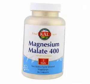 Магний Малат, Magnesium Malate 400, KAL  90таб (36424007)