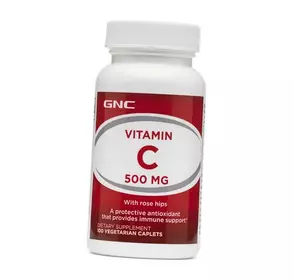 Витамин С, Vitamin C 500, GNC  100вегкаплет (36120087)