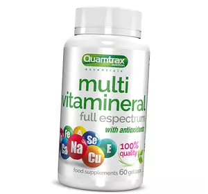 Мультивитаминная формула, Multi Vitamineral, Quamtrax  60гелкапс (36582004)