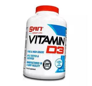 Витамин Д3, Vitamin D3 1000, San  360гелкапс (36091008)