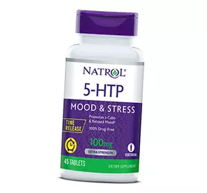 Гидрокситриптофан, 5-HTP 100 Mood & Stress, Natrol  45таб (72358030)