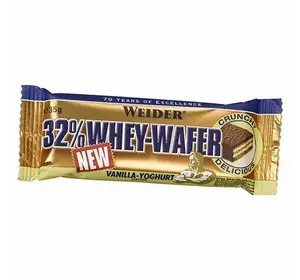Протеиновые вафли, 32% Whey Wafer Bar, Weider  35г Ванильный йогурт (14089002)
