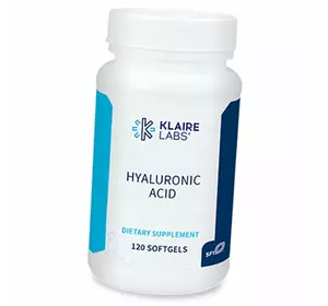 Гиалуроновая кислота, Hyaluronic Acid, Klaire Labs  120гелкапс (68517002)