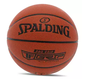 Мяч баскетбольный TF Pro Grip 76874Y Spalding  №7 Коричневый (57484060)