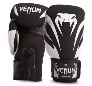 Перчатки боксерские Impact 03284 Venum  14oz Черно-белый (37470003)