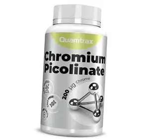 Пиколинат Хрома, Chromium Picolinate 200, Quamtrax  100таб (36582001)