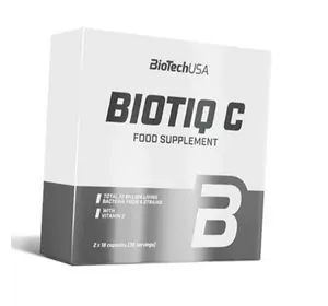 Пробиотические бактериальные штаммы, Biotiq C, BioTech (USA)  36капс (69084005)