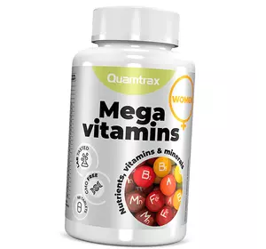 Мультивитаминный комплекс для женщин, Mega Vitamins for Women, Quamtrax  60таб (36582003)