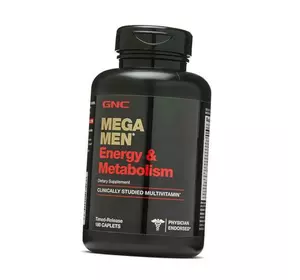 Комплекс витаминов для мужчин, Mega Men Energy & Metabolism, GNC  180каплет (36120047)