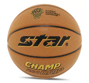 Мяч баскетбольный Champ Grip BB4277C Star  №7 Оранжевый (57623080)