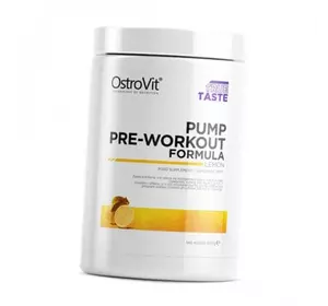 Предтренировочная добавка, Pump pre-workout formula, Ostrovit  500г Лимон (11250001)