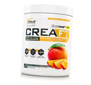 Креатин для максимального роста мышц, Crea F7, Genius Nutrition  405г Манго (31562001)