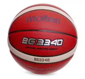 Мяч баскетбольный Composite Leather B7G3340 Molten  №7 Оранжевый (57483061)