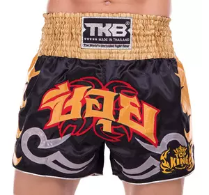 Шорты для тайского бокса и кикбоксинга TKTBS-049 Top King Boxing  S Черный (37551086)