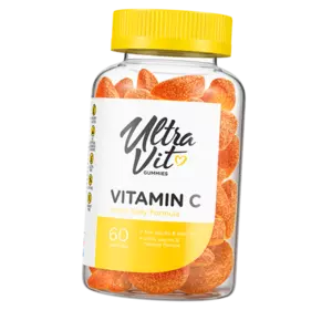 Жевательный Витамин С, UltraVit Vitamin C Gummies, VP laboratory  60таб Апельсин (36099017)